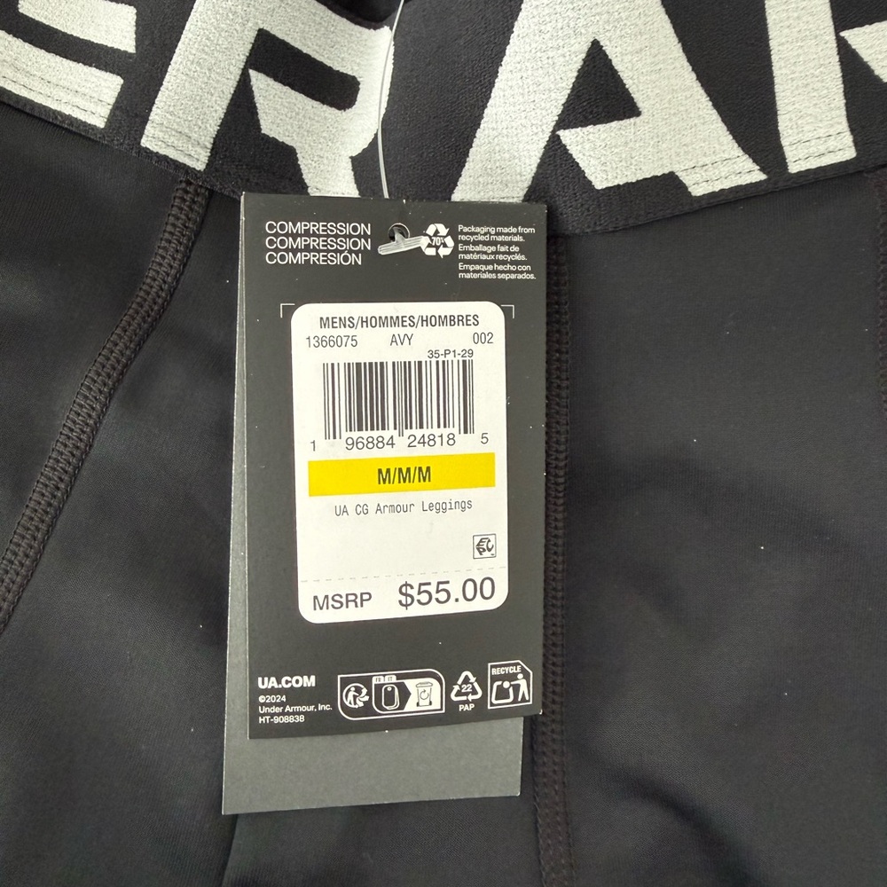 Under Armour Gray and Black Leggings